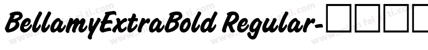BellamyExtraBold Regular字体转换